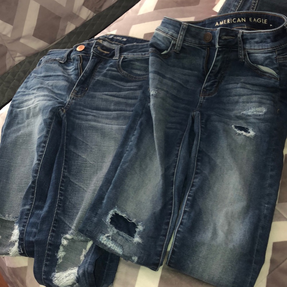 2 american eagle jeans